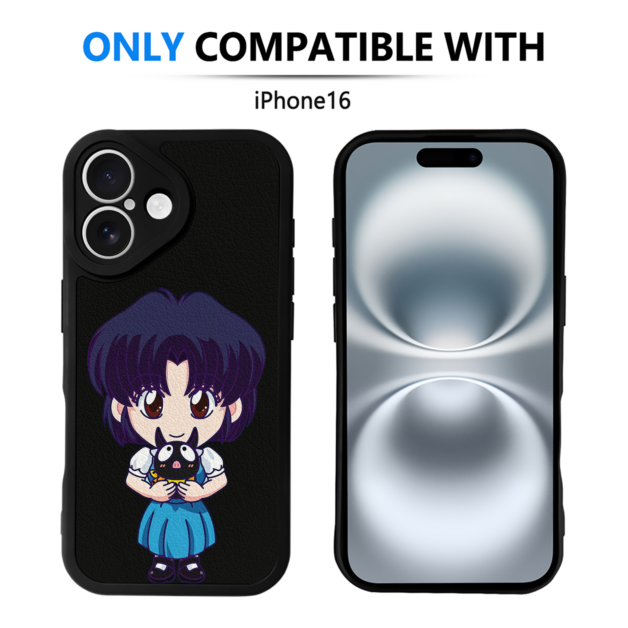 （画像用） 美少女戦士セーラームーン 水野 亜美 みずの あみ Sailor Moon Mizuno Ami 【iPhone 16シリーズ対応】シリコンスマホケース（レザー調） 材質：シリコン